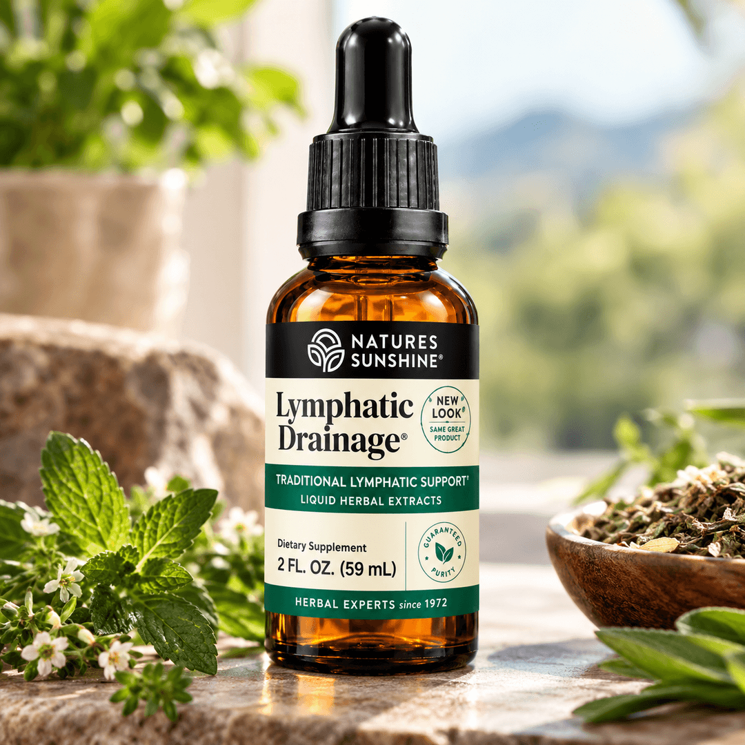 Lymphatic Drainage de Nature's Sunshine — frasco con gotero de 59 mL