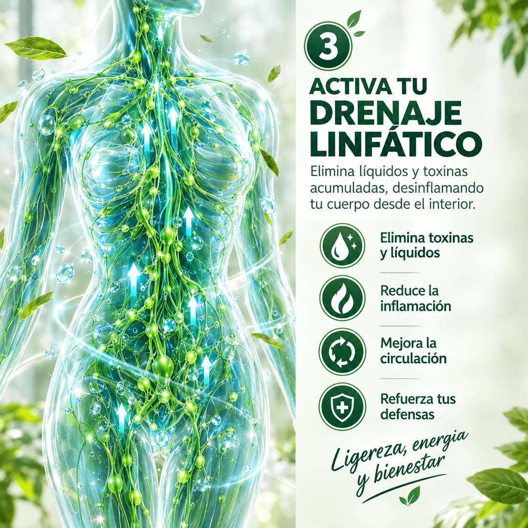 Activa tu drenaje linfático: elimina toxinas, reduce la inflamación y mejora la circulación