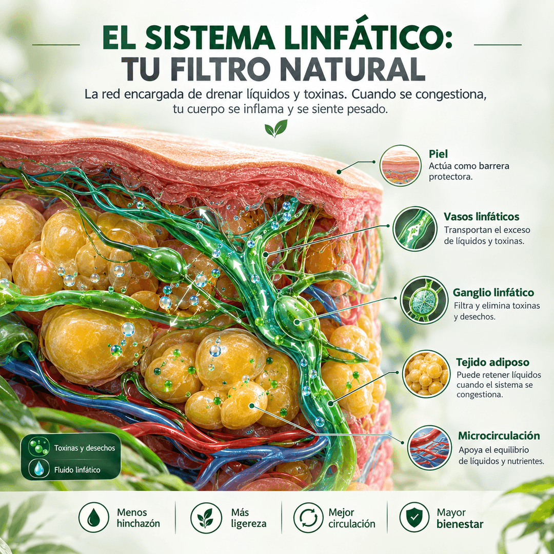 El sistema linfático: tu filtro natural contra líquidos y toxinas